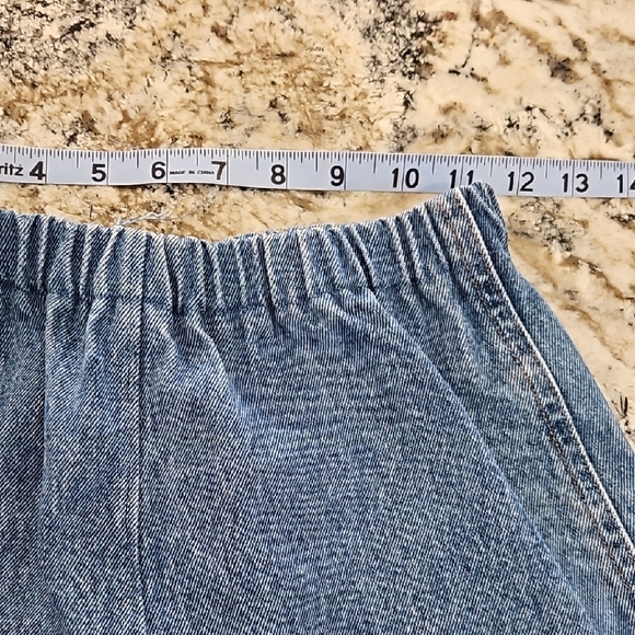 2/$10 Handmade Denim Skirt with Ruffle Hem - Picture 3 of 4